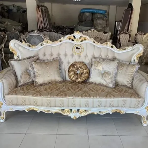 Classic Teak Wood Sofa With Refined & Durable Design